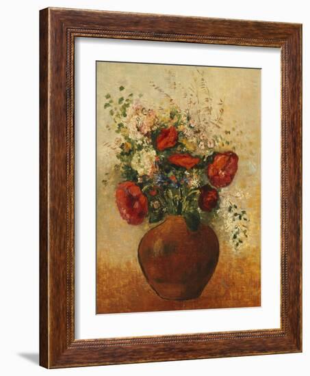 Vase of Flowers-Odilon Redon-Framed Giclee Print