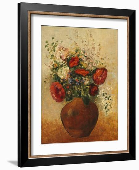 Vase of Flowers-Odilon Redon-Framed Giclee Print