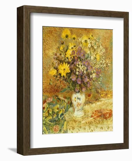 Vase of Flowers-Georges Lemmen-Framed Giclee Print