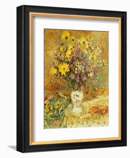 Vase of Flowers-Georges Lemmen-Framed Giclee Print