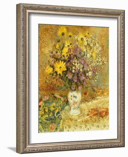 Vase of Flowers-Georges Lemmen-Framed Giclee Print