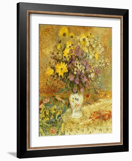 Vase of Flowers-Georges Lemmen-Framed Giclee Print