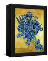 Vase of Irises Against a Yellow Background, c.1890-Vincent van Gogh-Framed Premier Image Canvas