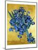 Vase of Irises Against a Yellow Background, c.1890-Vincent van Gogh-Mounted Giclee Print