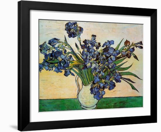 Vase of Irises, c.1890-Vincent van Gogh-Framed Art Print
