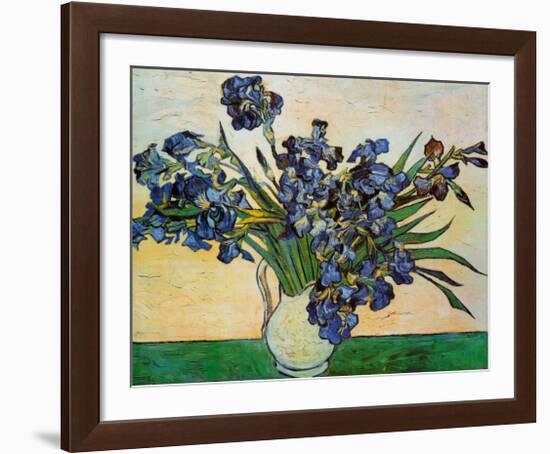 Vase of Irises, c.1890-Vincent van Gogh-Framed Art Print