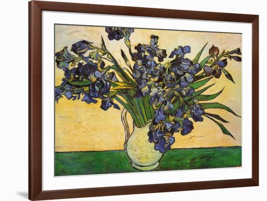 Vase of Irises, c.1890-Vincent van Gogh-Framed Art Print