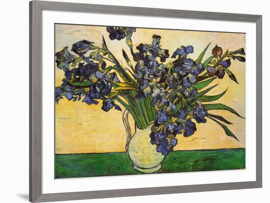 Vase of Irises, c.1890-Vincent van Gogh-Framed Art Print