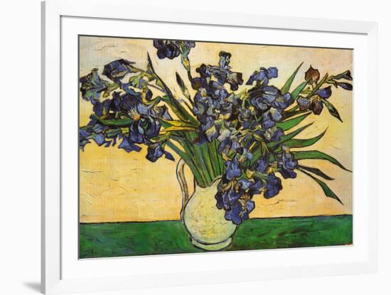 Vase of Irises, c.1890-Vincent van Gogh-Framed Art Print