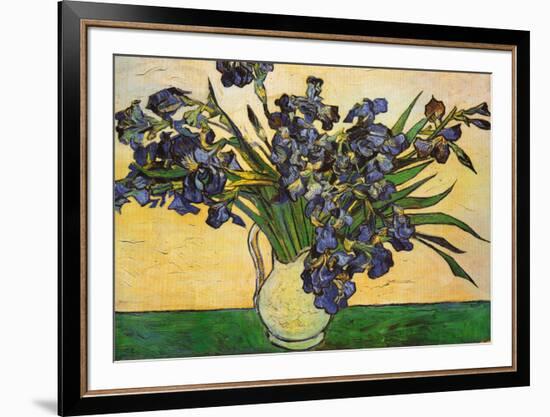 Vase of Irises, c.1890-Vincent van Gogh-Framed Art Print