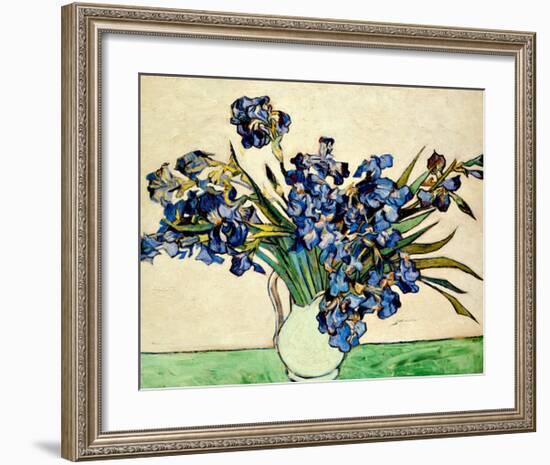 Vase of Irises, c.1890-Vincent van Gogh-Framed Giclee Print