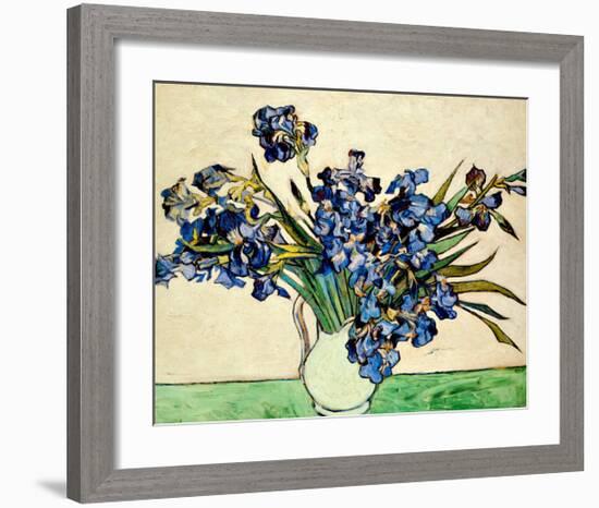 Vase of Irises, c.1890-Vincent van Gogh-Framed Giclee Print