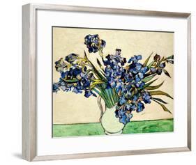 Vase of Irises, c.1890-Vincent van Gogh-Framed Giclee Print