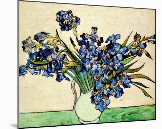 Vase of Irises, c.1890-Vincent van Gogh-Mounted Giclee Print