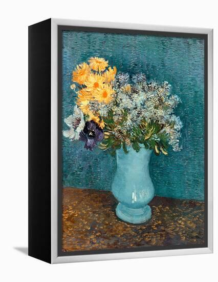 Vase of Lilacs, Daisies and Anemones, c.1887-Vincent van Gogh-Framed Premier Image Canvas