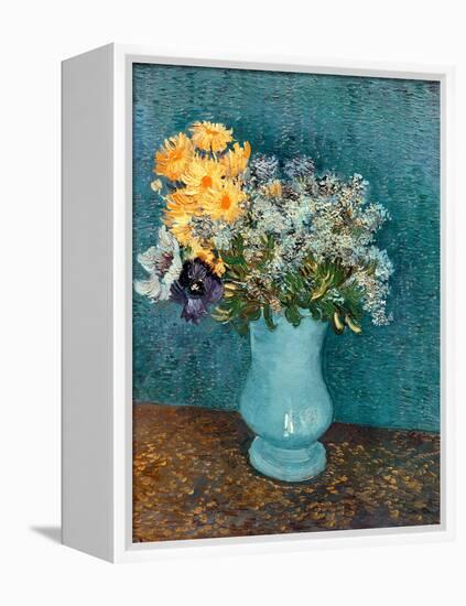 Vase of Lilacs, Daisies and Anemones, c.1887-Vincent van Gogh-Framed Premier Image Canvas