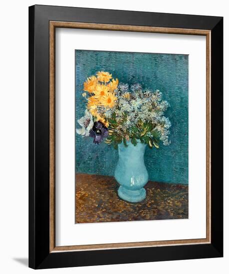 Vase of Lilacs, Daisies and Anemones, c.1887-Vincent van Gogh-Framed Premium Giclee Print