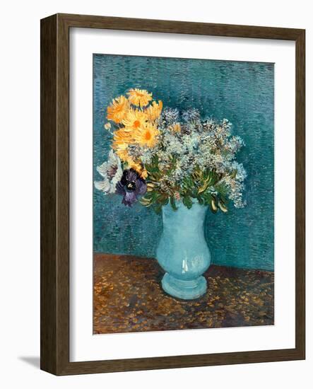 Vase of Lilacs, Daisies and Anemones, c.1887-Vincent van Gogh-Framed Premium Giclee Print