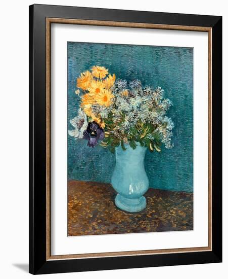 Vase of Lilacs, Daisies and Anemones, c.1887-Vincent van Gogh-Framed Giclee Print