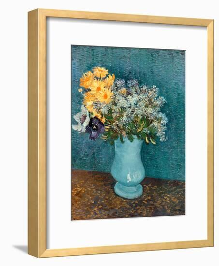 Vase of Lilacs, Daisies and Anemones, c.1887-Vincent van Gogh-Framed Giclee Print