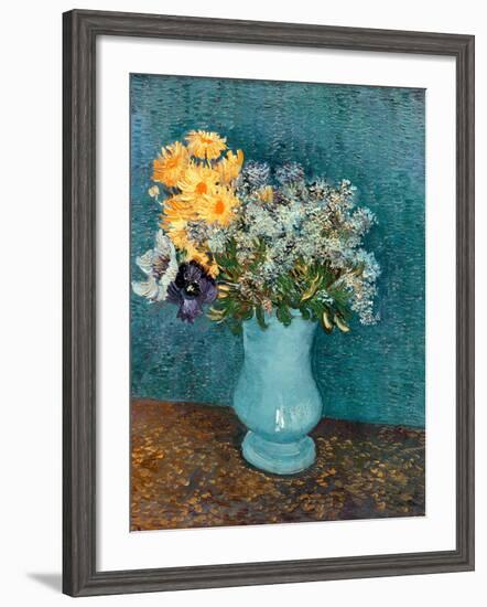 Vase of Lilacs, Daisies and Anemones, c.1887-Vincent van Gogh-Framed Giclee Print