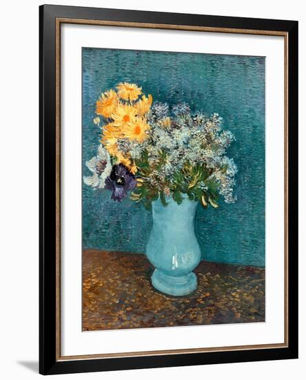 Vase of Lilacs, Daisies and Anemones, c.1887-Vincent van Gogh-Framed Giclee Print