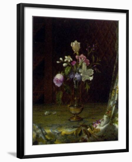 Vase of Mixed Flowers-Martin Johnson Heade-Framed Art Print