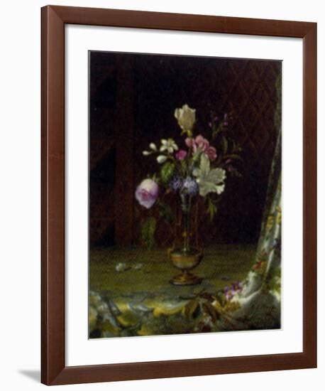 Vase of Mixed Flowers-Martin Johnson Heade-Framed Art Print