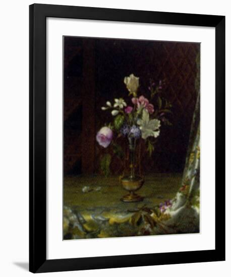 Vase of Mixed Flowers-Martin Johnson Heade-Framed Art Print