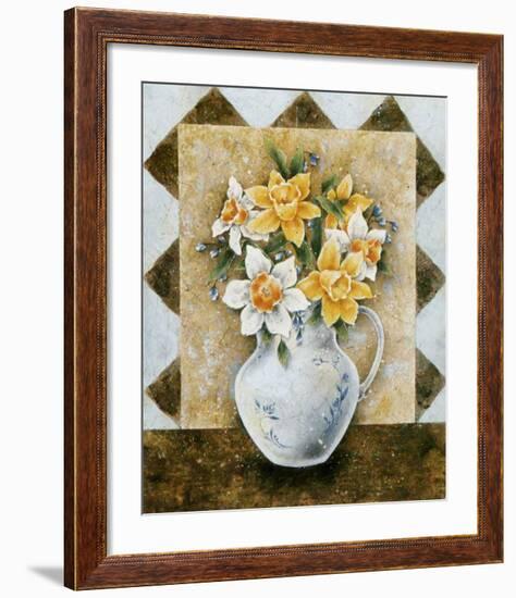 Vase of Narcissus-A^ Da Costa-Framed Art Print