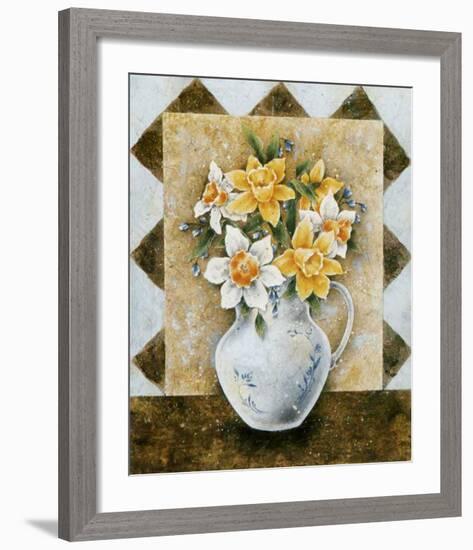 Vase of Narcissus-A^ Da Costa-Framed Art Print