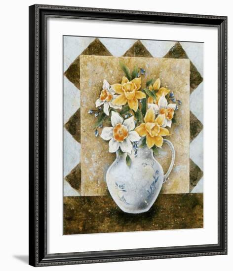 Vase of Narcissus-A^ Da Costa-Framed Art Print