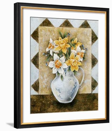 Vase of Narcissus-A^ Da Costa-Framed Art Print