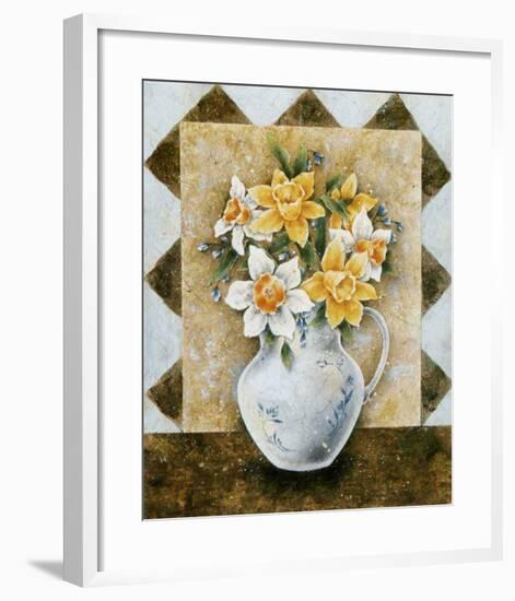 Vase of Narcissus-A^ Da Costa-Framed Art Print