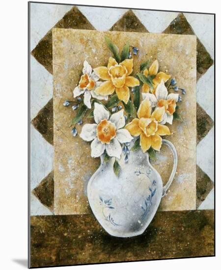 Vase of Narcissus-A^ Da Costa-Mounted Art Print