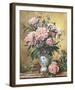 Vase Of Peonies And Canterbury Bells-Albert Williams-Framed Giclee Print