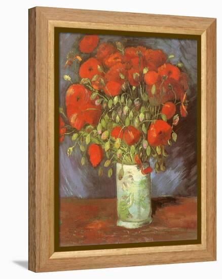 Vase of Poppies, 1886-Vincent van Gogh-Framed Premier Image Canvas