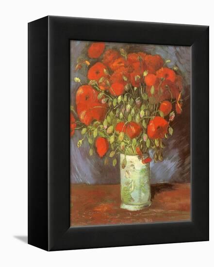 Vase of Poppies, 1886-Vincent van Gogh-Framed Premier Image Canvas