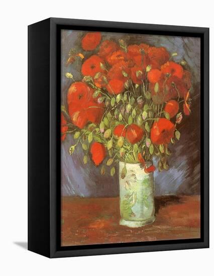 Vase of Poppies, 1886-Vincent van Gogh-Framed Premier Image Canvas