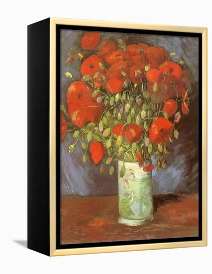 Vase of Poppies, 1886-Vincent van Gogh-Framed Premier Image Canvas