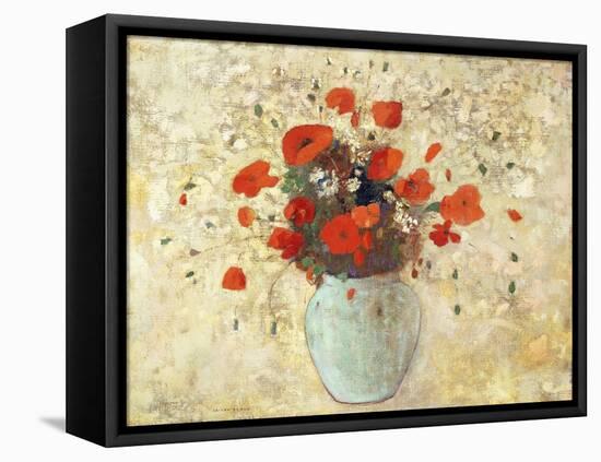 Vase of Poppies; Vase De Coquelicots, 1905-09-Odilon Redon-Framed Premier Image Canvas