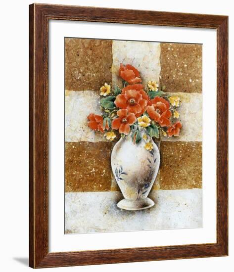 Vase of Poppies-A^ Da Costa-Framed Art Print