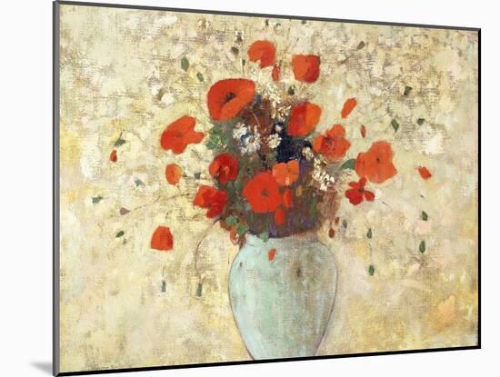 Vase of Poppies-Odilon Redon-Mounted Giclee Print