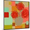 Vase of Red Flowers II-Yashna-Mounted Art Print