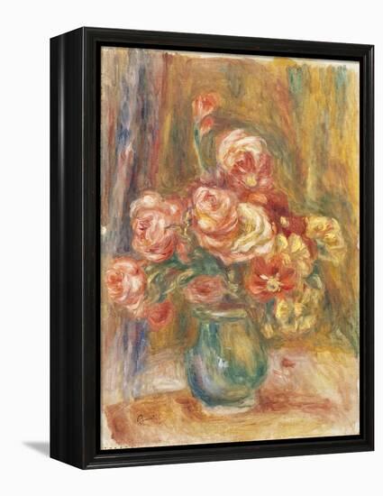 Vase of Roses, 1890-1900-Pierre-Auguste Renoir-Framed Premier Image Canvas