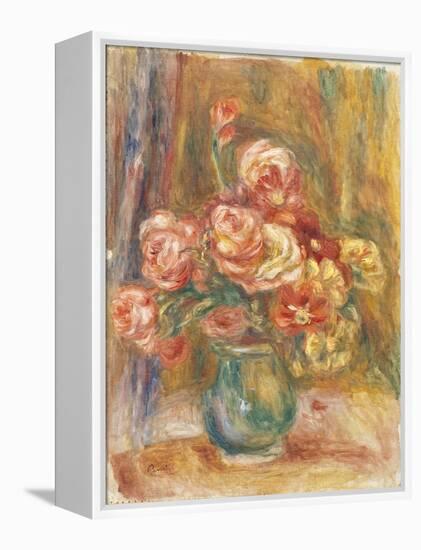 Vase of Roses, 1890-1900-Pierre-Auguste Renoir-Framed Premier Image Canvas