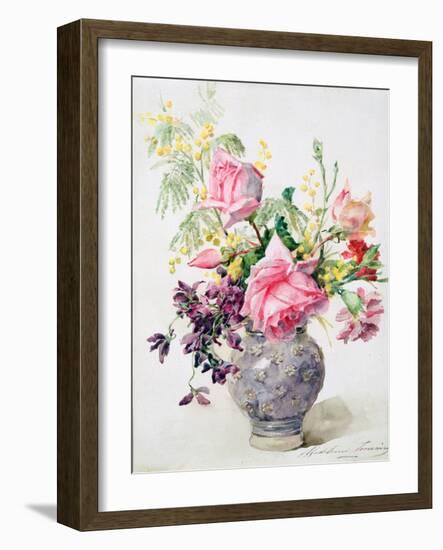 Vase of Roses, C1865-1928-Madeleine Jeanne Lemaire-Framed Giclee Print