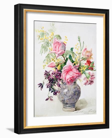 Vase of Roses, C1865-1928-Madeleine Jeanne Lemaire-Framed Giclee Print