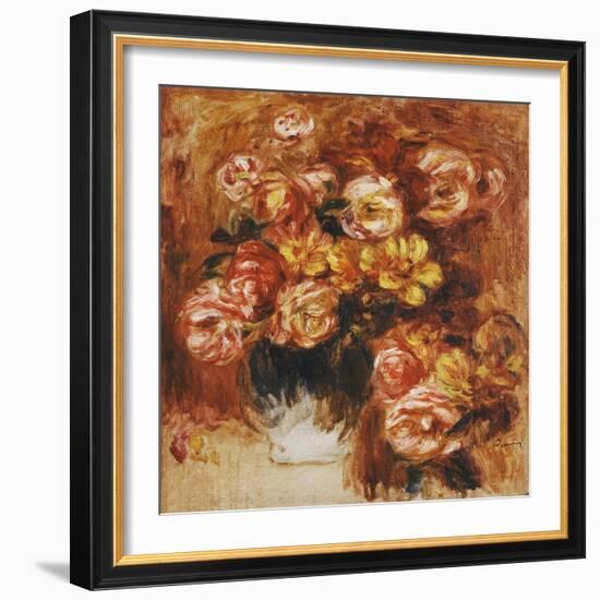 Vase of Roses; Vase De Roses-Pierre-Auguste Renoir-Framed Giclee Print