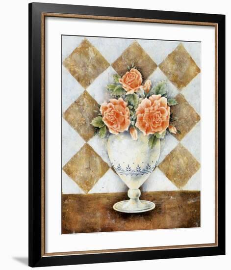 Vase of Roses-A^ Da Costa-Framed Art Print